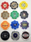 Fallout Vegas   Old School Casino Inspired Poker Chips Or Keychains  12 Designs 