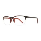Aura 1812 Rectangle Acetate Eyeglass Frames Unisex Semi-rimless