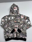 Jordan Hoodie Youth Large Gray Tv 23 Basketball Graphic Fleece Pullover Jumpman