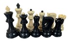 Black And White Zagreb Weighted Plastic Chess Set