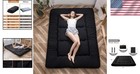 Japanese Floor Futon Mattress  Black  Full Size