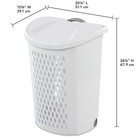 Ultra Wheeled Hamper  Plastic Laundry Hamper With Handle And Wheels For Easy