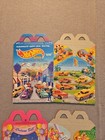 1991 Mcdonald s Barbie hot Wheel Happy Meal Boxes Complete Set Of 4 Mint Vintage