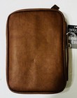 Brown Three Crosses 7 X 10 Inch Leather Like Vinyl Bible Cover Case Medium