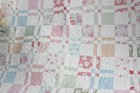 New Handmade Baby Girl Quilt   Disappearing 4 Patch