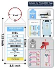 Ncl Luggage Tag Holders   clear Cruise Luggage Tag Holder Zip Seal With Ste
