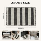 Matessenz Waffle Bath Mat 20x32  Super Absorbent Non Slip Bathroom