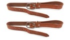 Breast Collar Antiqued Brown Leather Replacement Tugs 1  Wide Pair New