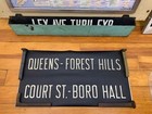 Ny Nyc Subway Roll Sign R1 9 Queens Forest Hills Court Street  Boro Hall Display