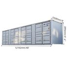 40ft High Cube Side Open Storage Shipping Container W 4 Side Doors