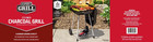 Charcoal Grill  17 5 Inch Charcoal Grill With Wheels  Black