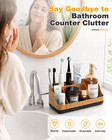 Bathroom Counter Organizer And Storage  Toothbrush Holder 7 Slots