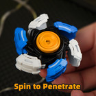Edc Metal Fidget Spinner Toy Glowing Armor Ultra-smooth Stress Relief Anxiety