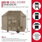 Unicook Grill Cover 55 Inch For Outdoor Grill  Heavy Duty Waterproof Gas Bbq    