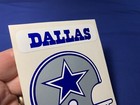 Vintage 1980 s Decal Sticker Dallas Cowboys Nfl Football Helmet Logo 3 Piece
