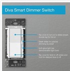 Lutron Diva Smart Dimmer Switch For Caseta Smart Lighting  dvrf-6l-wh-r  - White