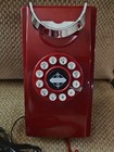 Retro Crosley Wall Phone With Push Button Technology - Cr55 Model - Red