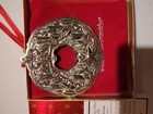 Wallace 1998 Sterling Silver Christmas Wreath  pointsetta   5 In A Series