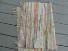 Antique  But In Good Shape  Cotton Hand Woven Country Rug 24  X 36 
