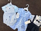 Bundle Of Baby Boys Summer Clothes Outfit X 3 Size 3-6 Months Gift  Bnwt