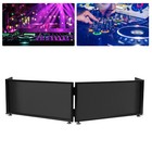 Tabletop Dj Event Facade White black Scrims Metal Frame Booth travel Bag Case