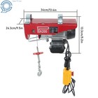 440 Lbs Lift Electric Hoist 110v Electric Winch 40 Ft Lifting Garage Lift Hoist