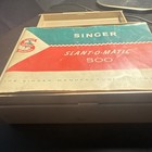 Vintage Singer Slant-o-matic 500 Sewing Machine Attachment Kit Parts Set W  Case