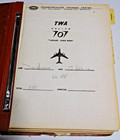 Vintage Twa Trans World Airlines Boeing 707 Course Notes Operating Manual 1966