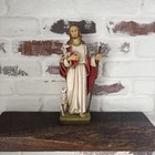Jesus Christ Shepherd   Lambs Religious 12    Holy Statue Figure Inscribed E t 