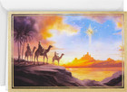 Religious Christmas Cards 5x7 Gold Foil Accented Three Wise Men 40-pack With
