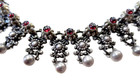 Garnet   Silver Necklace Fabulous Rare Scheidt Antique Victorian 19th Century