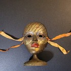 10 Vintage Mardi Gras Masks brass   Ceramic  Collection