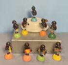 Vtg  9 Piece  Erzgebirge Style Ladybug Orchestra Marked Japan