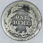    vintage Early American Silver   1884 Dime Y519