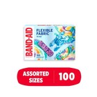 Band-aid Brand Flexible Fabric Fun Tie-dye Bandages  Assorted  100 Count