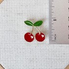Cherries Enamel Needle Minder  Fruit Fridge Magnet  Cherry Planner Magnet