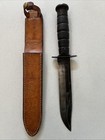 Vintage Wwii Usn Camillus Mkii Mk2 Mark 2 Knife With Sheath Guard Stamped