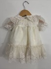 Allison Ann Vintage Frilly Fancy Lace Baby Girl Dress 0-3 Months