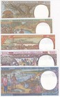 Central African Guinea Set 5 Unc 500-10000 Francs Random Date P 501n-p 505n
