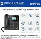 Grandstream Gxp2135 Ip Phone   8 Lines  4 Sip Accounts   2 8-inch Color Displ   