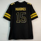 Patrick Mahomes  15 Football Jersey  Embroidered black