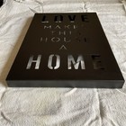 Metal Laser-cut Sign Love Makes This House A Home  Wall Or Shelf Decor 12  X 8 