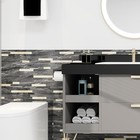 Kasaro Marble Backsplash Tile 10 Sheets Black Marble Gold Stripes 11 4  X 10 6 