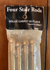 Vintage Stair Rods Natco Gold Tone 28    71cm 4 Rods Open Package