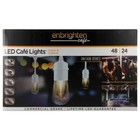 Enbrighten 35648 24-bulb 48 Ft  White Vintage Led String Lights  W edison Bulbs