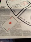 Vintage 1962 Rummy Royal Plastic Card Game Sheet Box Poker Chips Deck Cards Guc