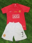 Ronaldo  7 Manchester United 2007 2008 Retro Home Jersey For Kids  read Desc  
