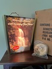 Rare Vintage Schaefer Beer Waterfall Clock Rotating Motion Bar Light Sign Video