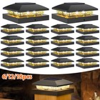 6 12 18pcs Solar Post Cap Light For 4x4 Outdoor Waterproof Led Deck Fence Light
