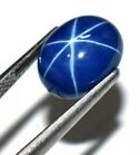 Natural Blue Star Sapphire 10 00 Ct Certified Oval Cabochon Loose Gemstone